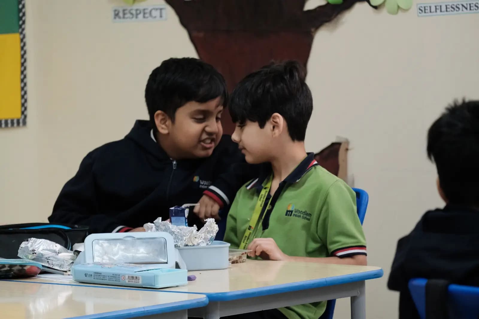 Students engaged in a lesson